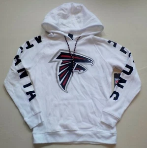 ATLANTA FALCONS WOMENS HOODED SWEATSHIRT HOODIE L XL COTTON BLEND NWT WHITE - Bild 1 von 1