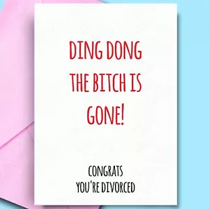 Tarjetas de divorcio para él papá mejor amigo hermano mejor amigo tarjetas divertidas - Imagen 1 de 3