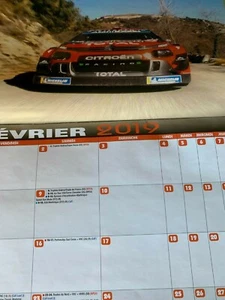 RARE 2019 CALENDAR 12 PHOTOS RALLY WRC MONTE CARLO 2019 OGIER NEUVILLE LOEB - Picture 1 of 3