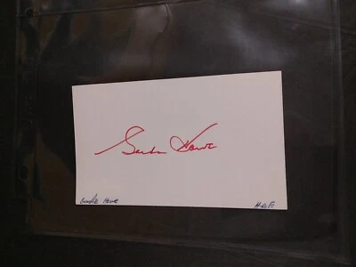 Gordie Howe Autographed Index Card – Detroit Red Wings Legend – JSA  -1 # - Image 1 of 3