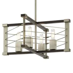 Kichler 44253MOK - Lente 4 Light 14" Dimmable Pendant - Midnight Oak - Picture 1 of 4