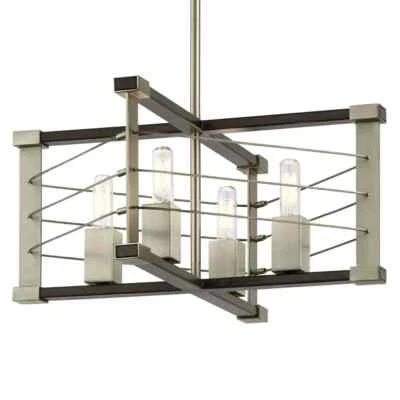 Kichler 44253MOK - Colgante Lente 4 Luces 14" Regulable - Roble Medianoche Foto 1 de 4