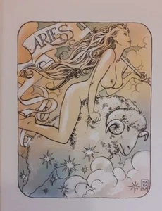 MILO MANARA POSTER - ARIETE 50X70 - Picture 1 of 1