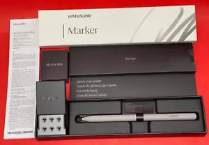 Official ReMarkable PRO ONLY Marker Stylus Pen & 6 TIPS WIRELESS Bluetooth - Picture 1 of 8