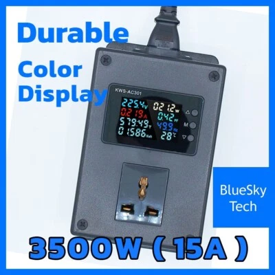 8 in 1 Energy Watt Meter BP3500U Power Monitor Box Electrical Usage Miner - Image 1 of 4