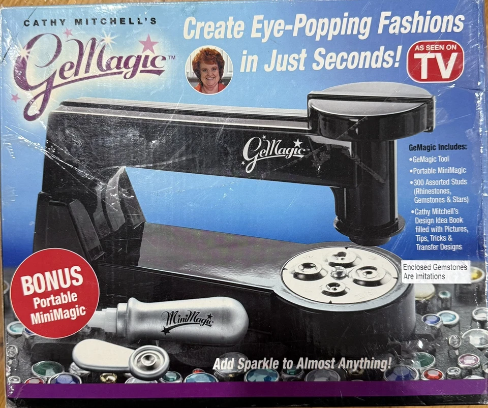 Cathy Mitchell's GeMagic BeDazzler MiniMagic Tool and Studs As Seen on TV.