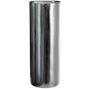 24" Pure Silver Porcelain Umbrella Stand - Picture 1 of 3