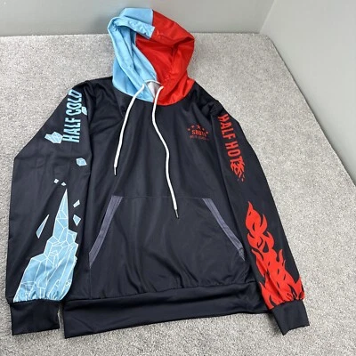 Sweatshirt Hoodie Men's Medium Novelty Half Hot Half Cold Unisex shoto quirk - Image 1 of 4