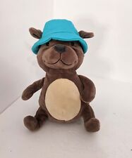 Jellycat Raver Dog Aqua Teal Bucket Hat Plush Stuffed Animal 9" Retired W/ tag