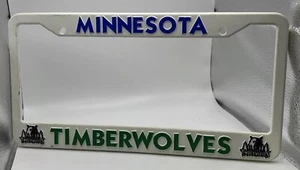 Marco de matrícula blanco Minnesota Timberwolves logotipo antiguo verde azul - Imagen 1 de 6