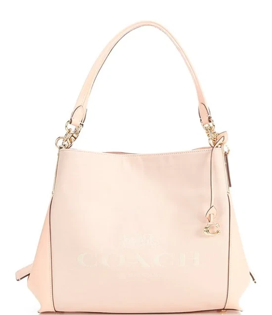 COACH Signature Horse and Carriage Jacquard Leather Dalton Shoulder Bag