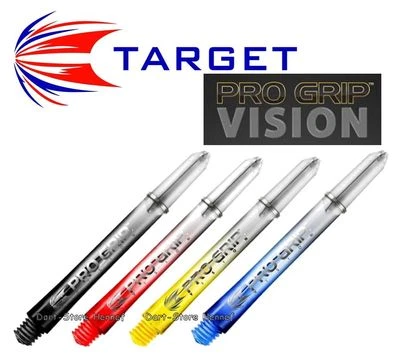 6 Shafts Target PRO GRIP VISION - Länge und Farbe wählbar - versandkostenfr