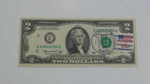 1976 $2 FEDERAL RESERVE NOTE RICHMOND, 1ST DAY OF ISSUE. CRISP BRILLIANT UNCIRCU - Picture 1 of 2