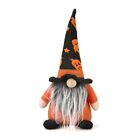 Halloween Witch Gnome Knitted Pumpkin Elf Dwarf Figurine Ornament