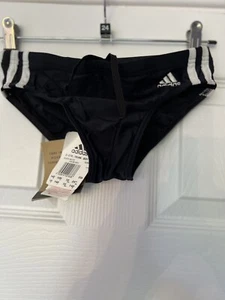 Adidas Swimming Trunks Briefs Classic Black 24" 3/4 Year Old - Picture 1 of 3
