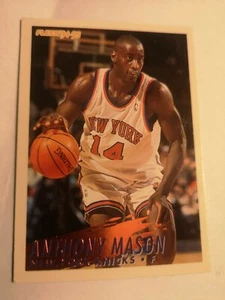 Carte Nba Collection Fleer 94 95 New York Knicks #156 Anthony Mason - Imagen 1 de 2