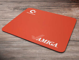 Retro Amiga Mouse mat, red/orange (CBM Amiga Mousemat Mouse Pad)
