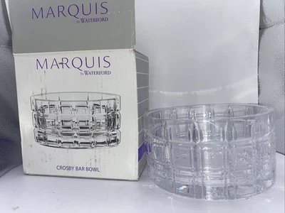 Marquis By Waterford  6” Crystal Crosby Bar Bowl Mint With Box  #40007374 - Image 1 of 3