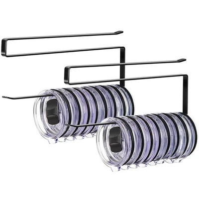 Органайзер крышки тамблера упаковка 2 шт., горизонтальная крышка тамблера крючок для хранения... - Изображение 1 из 4