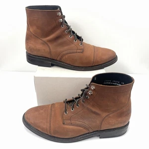Thursday Boot Captain Boots Mens 12.5 Brown Leather Cap Toe Work Everyday - Picture 1 of 23