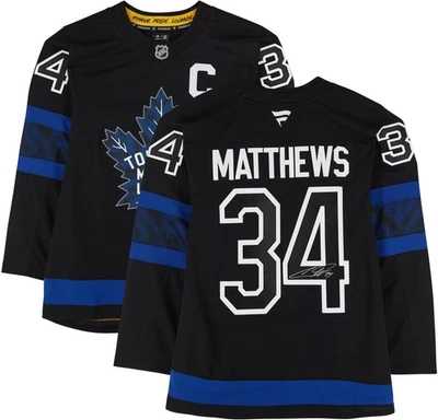 Auston Matthews Toronto Maple Leafs Signed Alternate Fanatics Premium Jersey - Image 1 of 4