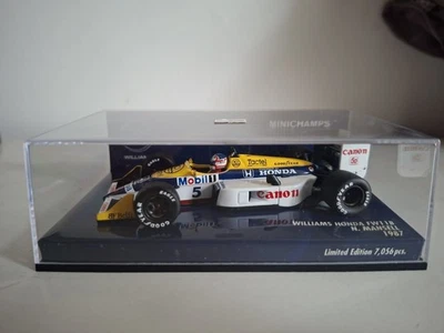 Minichamps F1 1:43 Williams Honda FW11B N Mansell 1987 Diecast Model.  New - Image 1 of 4