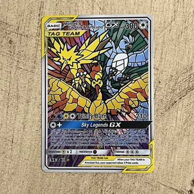 After Skool Hobby - Moltres Zapdos Articuno - Stained Glass Birds - FAN ART 30 - Image 1 of 2