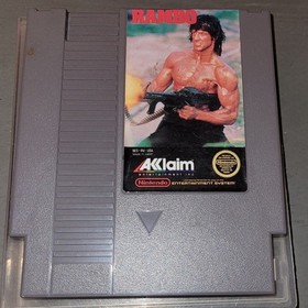 NES RAMBO Acclaim Video Game Original Nintendo