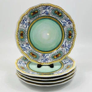 Le Cadeaux Melamine Dinner Plates DAISY 11" NEW With Tags Set of 5 Retired - Picture 1 of 9