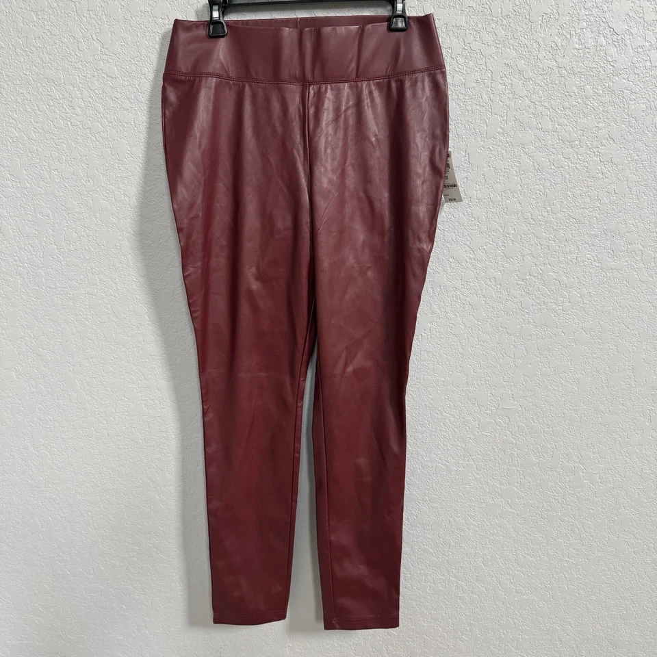 Pantalones de imitación de cuero INC talla 12 Foto 1 de 4