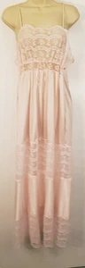 vintage Gilead nightgown medium 100% Nylon lace panel & empire babydoll Womens M - Picture 1 of 5