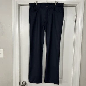 Bespoke Tapia 5-Pocket Casual Pants 36 x 31 Navy Blue Quiet Luxury Traveler EUC - Picture 1 of 14