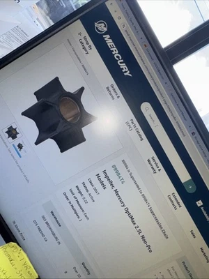 Impulsor Mercury # 47-89984 nuevo nos sin paquete Foto 1 de 2