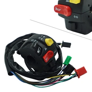 7/8" 22mm Motorcycle Handlebar Low/High Beam Multi-function Buttons Switches - Picture 1 of 8