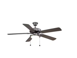 Hampton Bay Trice 52 in. LED Gunmetal Ceiling Fan with Light Kit - Picture 1 of 6