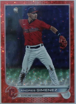 2022 Topps S2 Andres Gimenez 504 Red Foil SP #/199 - Image 1 of 2