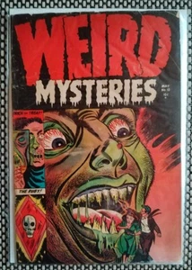 WEIRD MYSTERIES #10 1954 ARAGON GILLMORE PRE-CODE HORROR tales from the crypt EC - Afbeelding 1 van 11
