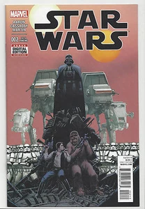 Star Wars #2 (5ª impresión) 2 SUNS Variante Marvel 2015 AGOTADO RARO Vader Solo Casi Nuevo - Imagen 1 de 2