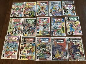Marvel Comics Marvel Saga Vol. 1 1985 60% Series Run Lot NM - Picture 1 of 20