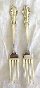 1942 Princess Elizabeth National Sterling Silver Set Lot 2 Forks No Monogram - Picture 1 of 7