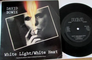 DAVID BOWIE. White Light White Heat / Cracked Actor 45T Pressage UK - Picture 1 of 2