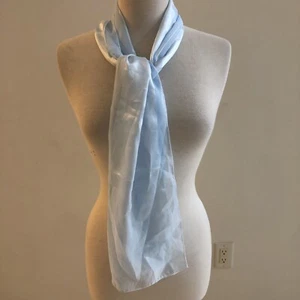 Baby Blue Dress Scarf Shawl Cover Up Women’s Sheer - Picture 1 of 7