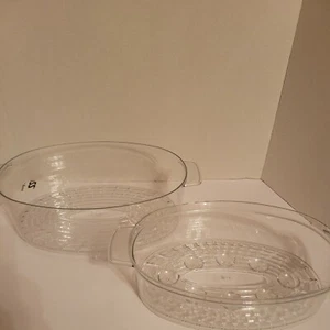 Oster Food Steamer Bowls Upper & Lower for 5711 5712 5713 5714 5715 - Picture 1 of 3