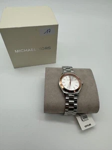 Armbanduhr Slim Runway mit schmalem Lederarmband von Michael Kors - Bild 1 von 2