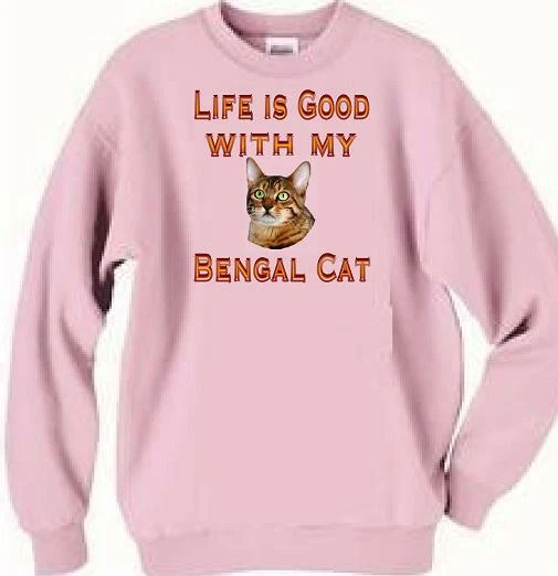 Sudadera Cat Hombre Mujer - Life is Good With my Bengal Cat ADDICt Foto 1 de 1