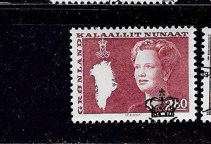 GREENLAND SC# 128 1985 QUEEN  2.80 KR DEFINITIVE OLD VINTAGE SINGLE STAMP - Picture 1 of 1