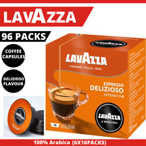 Lavazza Coffee Pods 96 Pack Espresso Delizioso Capsules Sweet Smooth & Strong 