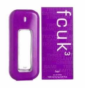 FCUK HER #3 3.4 oz EDT eau de toilette Women Spray Perfume French Connection NIB - Picture 1 of 1