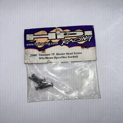 HPI Racing Titanium Binder Head Screw M3x18mm Hex Socket Hardware Z060 - Image 1 of 2