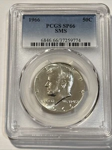 1966 Kennedy Half Dollar PCGS SP66 SMS - Picture 1 of 2